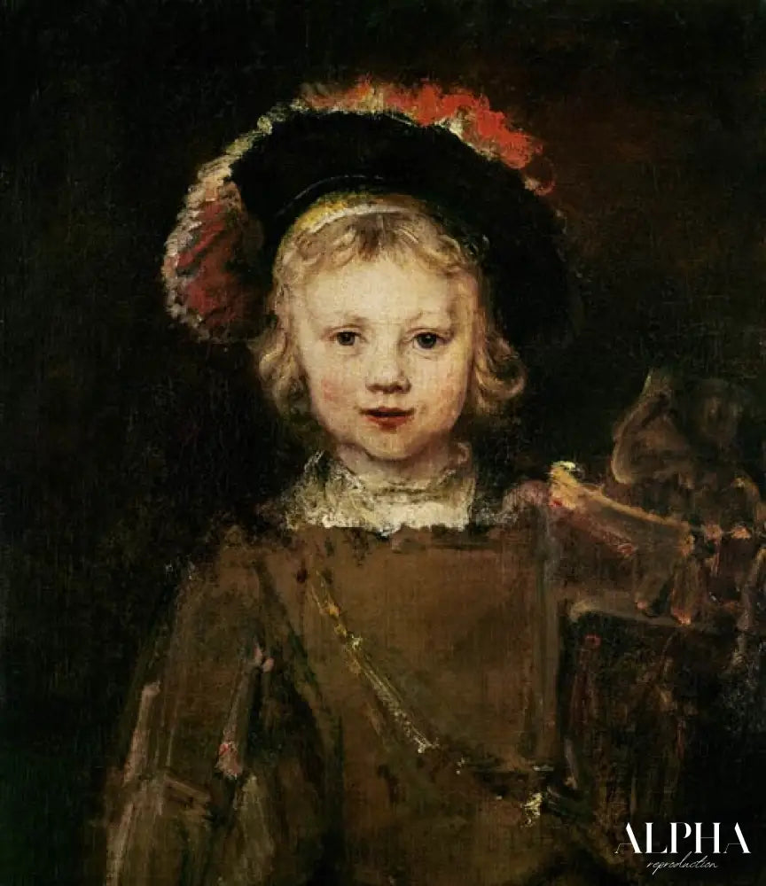 Jeune garçon déguisé - Rembrandt van Rijn - Reproductions de tableaux et peintures haut de gamme