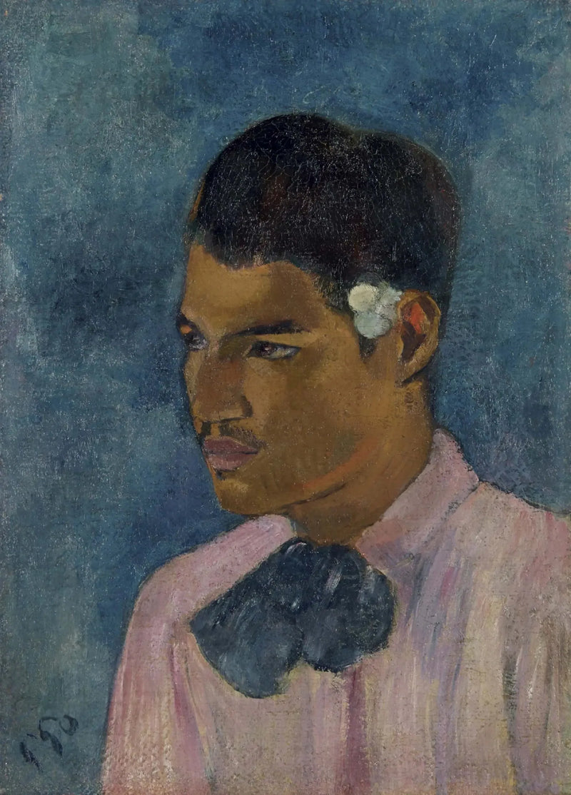 Ung mand med blomsten - Paul Gauguin