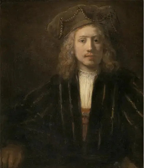 Ung mand med perlebesat hue - Rembrandt