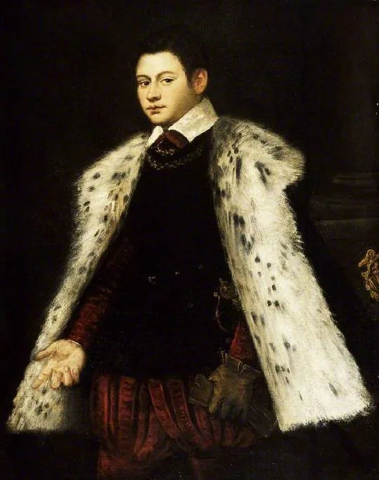Ung mand i pelsfrakke, 1558 - Jacopo Tintoretto