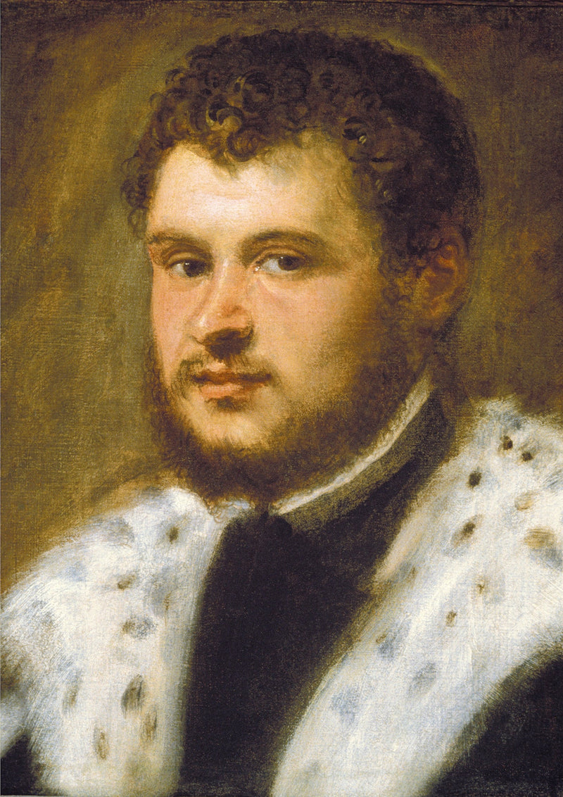 Ung mand med skæg - Jacopo Tintoretto