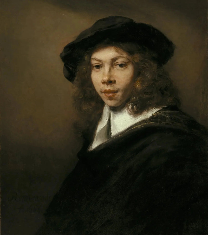 Ungdom med sort hat - Rembrandt