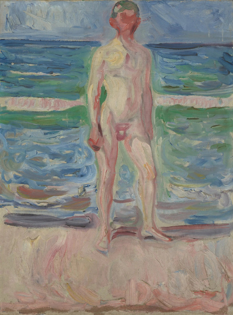 Ung mand på stranden - Edvard Munch