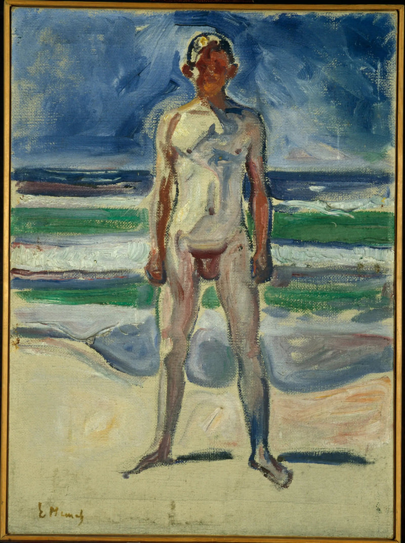 Ung mand på stranden - Edvard Munch