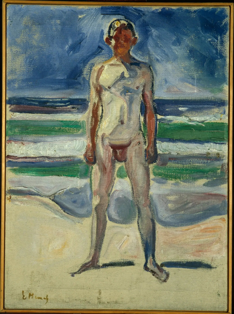 Ung mand på stranden - Edvard Munch