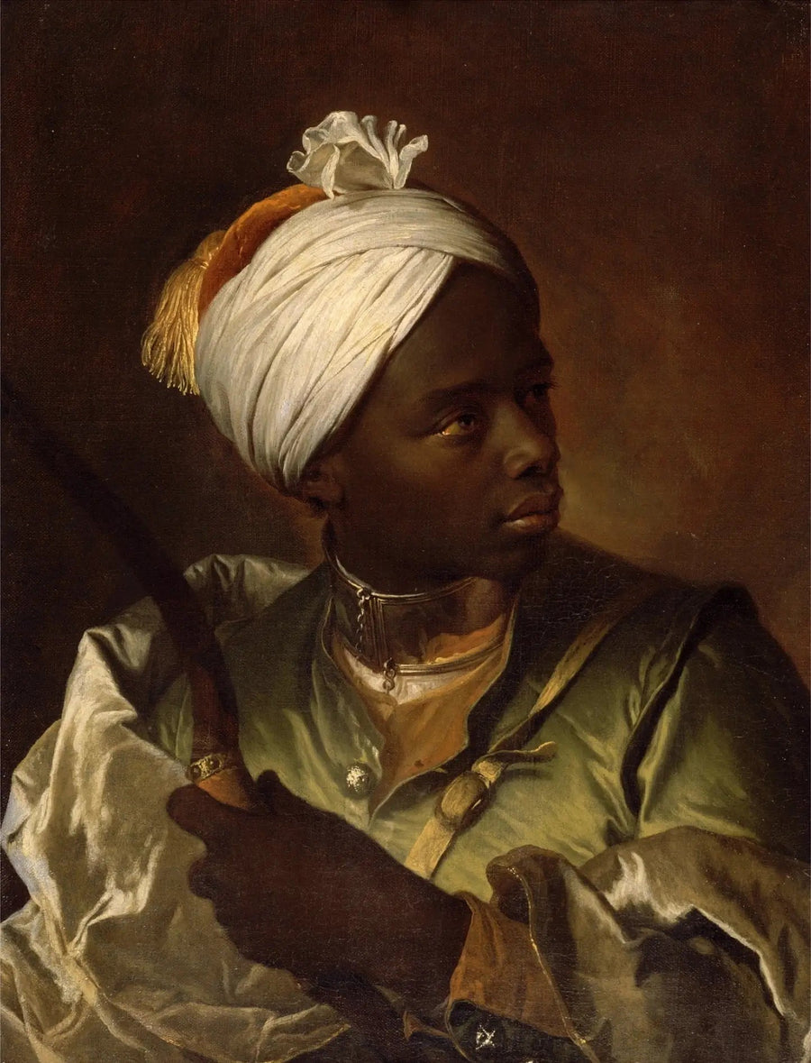 Ung sort dreng med bue - Hyacinthe Rigaud