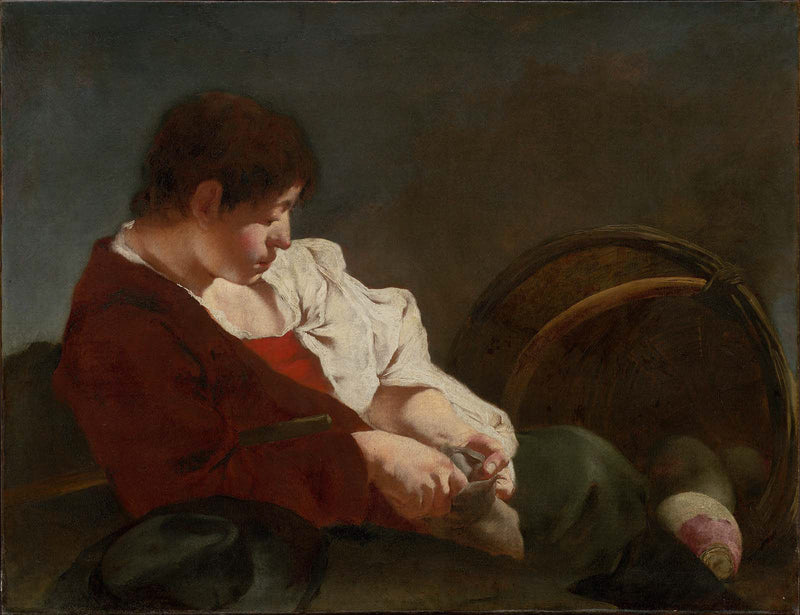 Ung bonde på markedet - Giovanni Battista Piazzetta