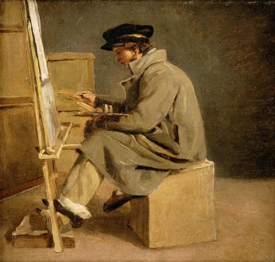 Ung maler ved sit staffeli - Théodore Géricault
