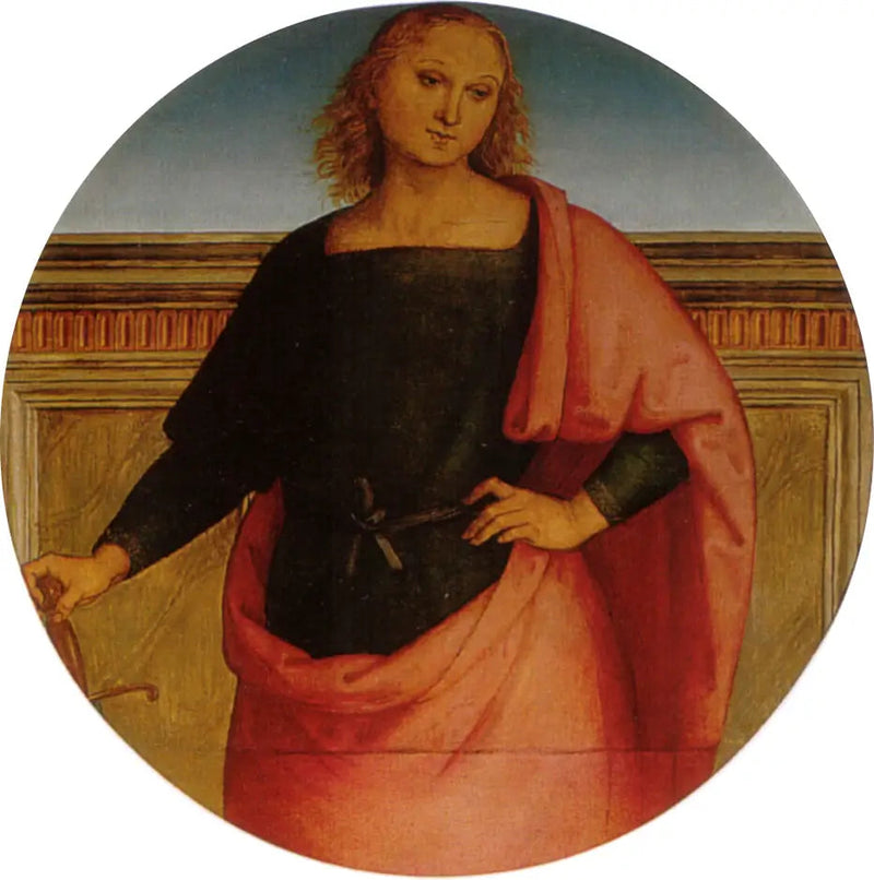 Ung helgen med et sværd - Pietro Perugino