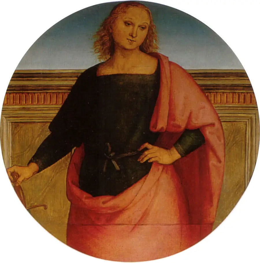 Ung helgen med et sværd - Pietro Perugino