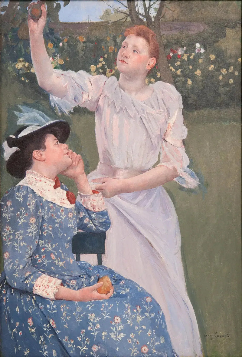 Unge kvinder plukker frugter - Mary Cassatt