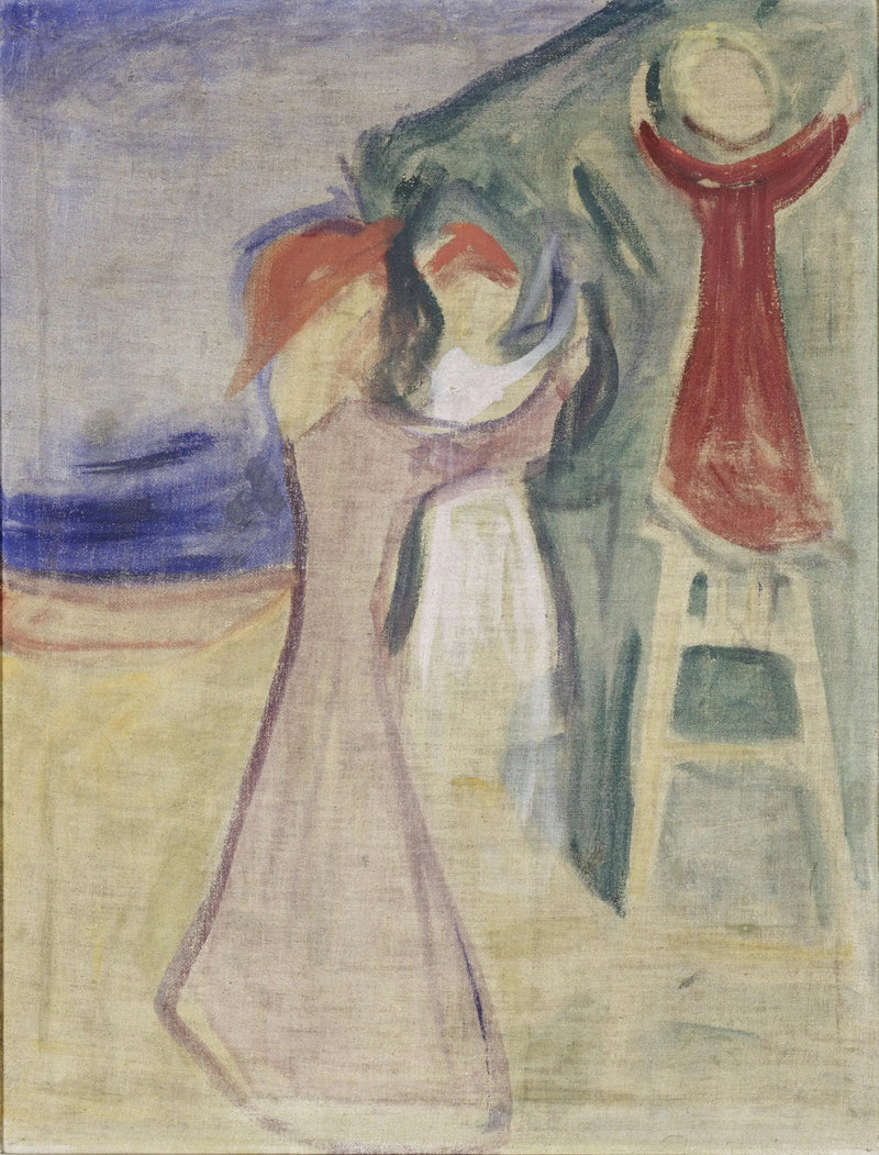 Unge kvinder plukker en frugt (Frise Reinhardt) - Edvard Munch