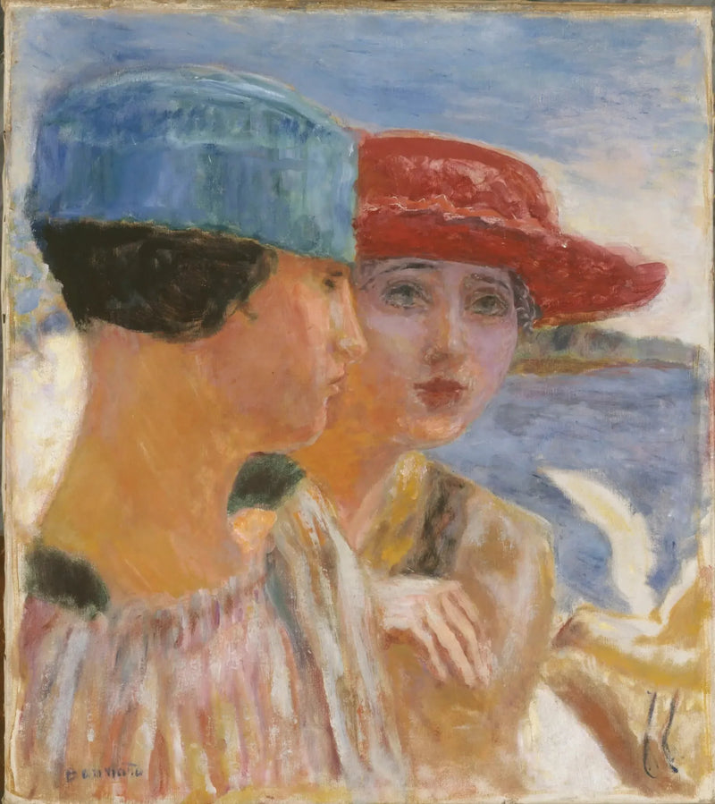 Unge piger med måge - Pierre Bonnard