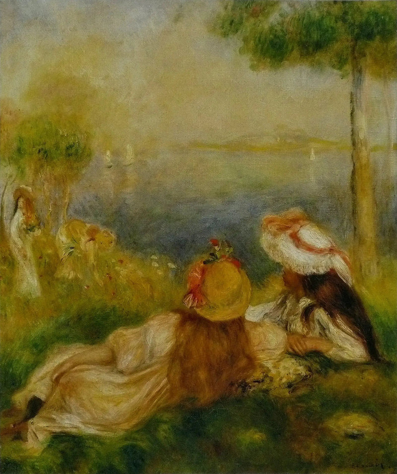 Unge piger ved havet - Pierre-Auguste Renoir