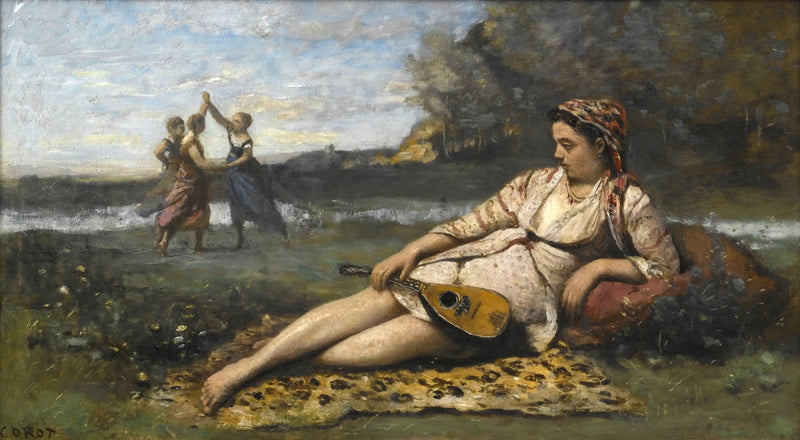 Unge piger fra Sparta - Jean-Baptiste Camille Corot