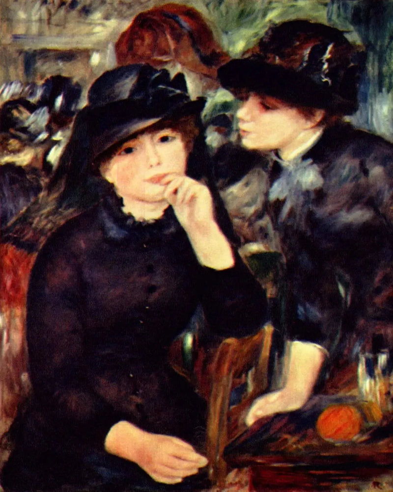 Unge Piger i Sort - Pierre-Auguste Renoir