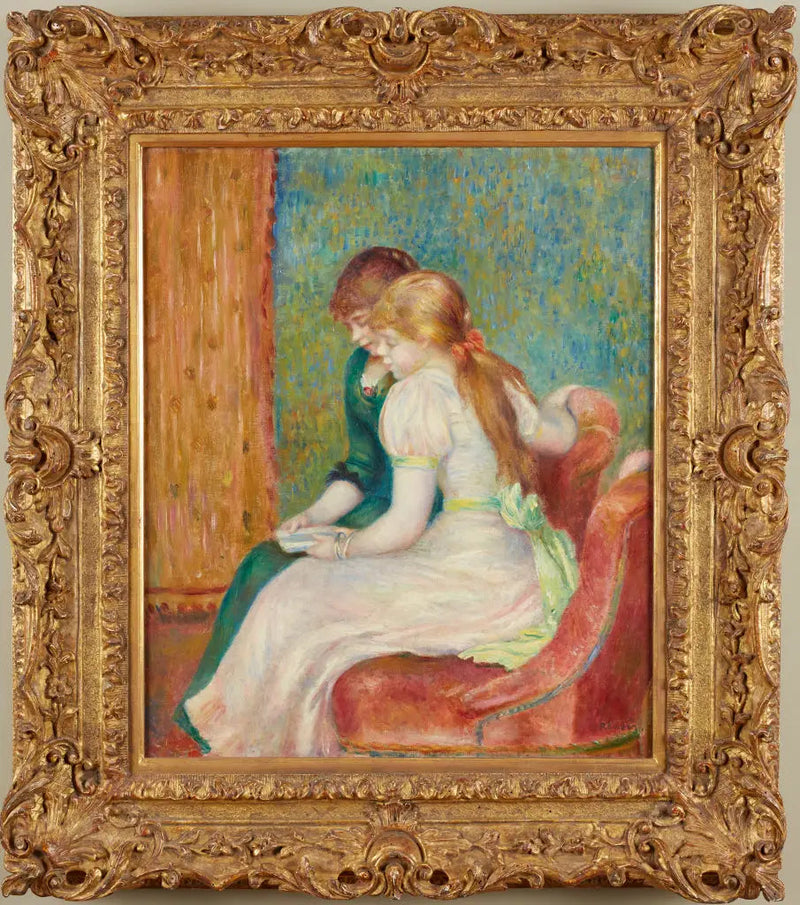 Unge piger læser - Pierre-Auguste Renoir