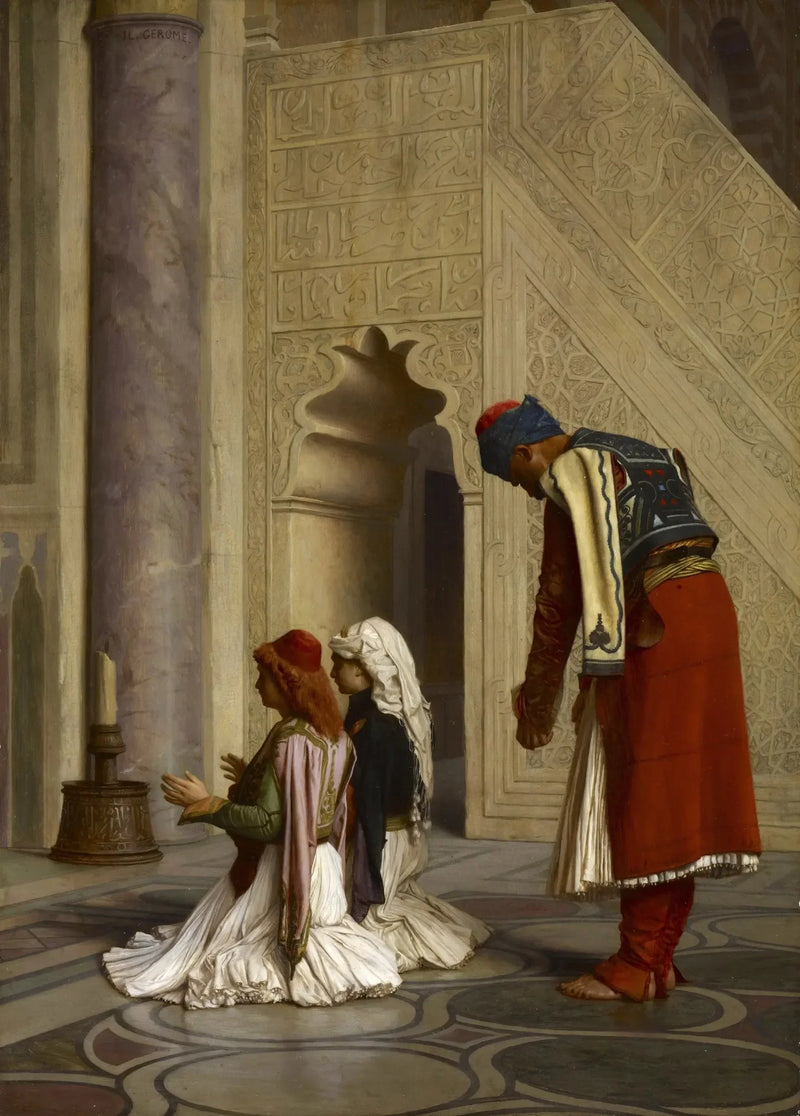 Unge grækere i moskeen - Jean-Léon Gérôme