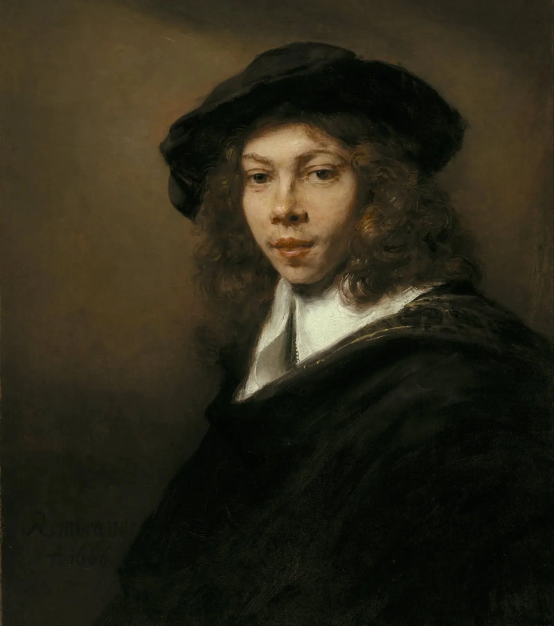 Ungdom med sort hat - Rembrandt