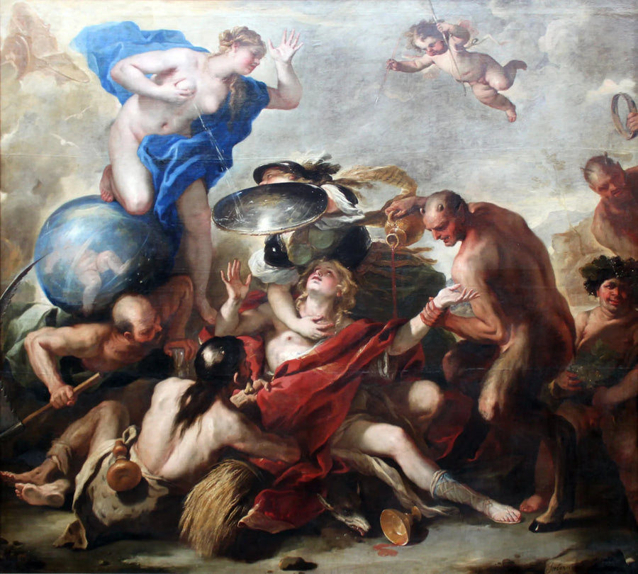 Ungdom fristet af laster - Luca Giordano