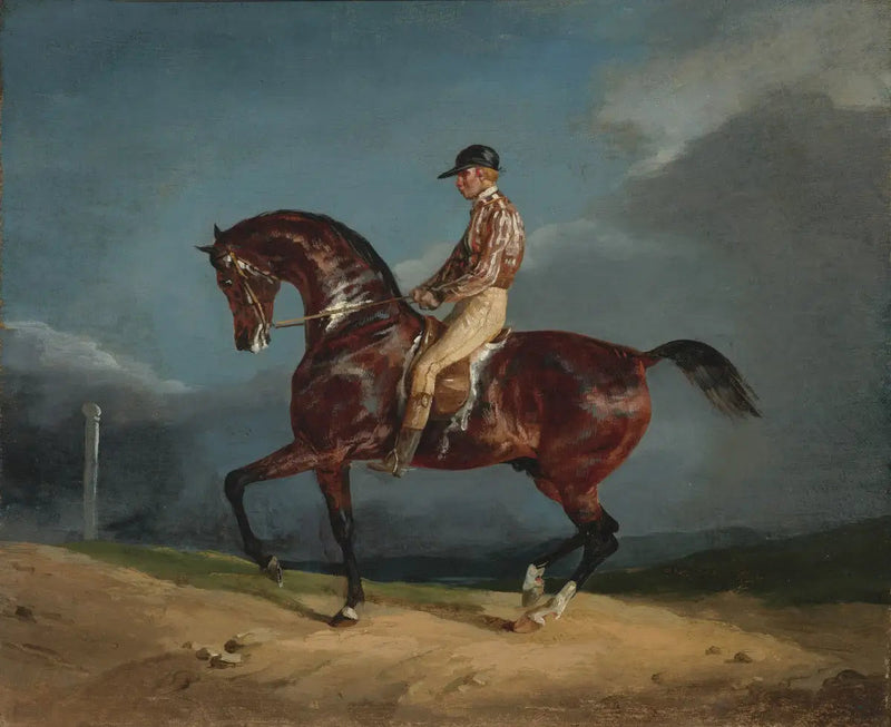 Jockey der rider en væddeløbshest - Théodore Géricault