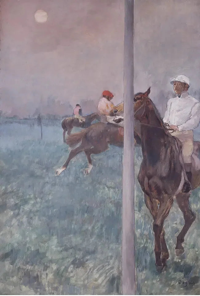 Jockeyer før løbet - Edgar Degas