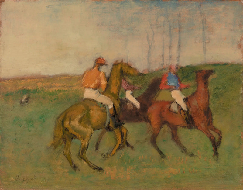 Jockeyer og væddeløbsheste - Edgar Degas