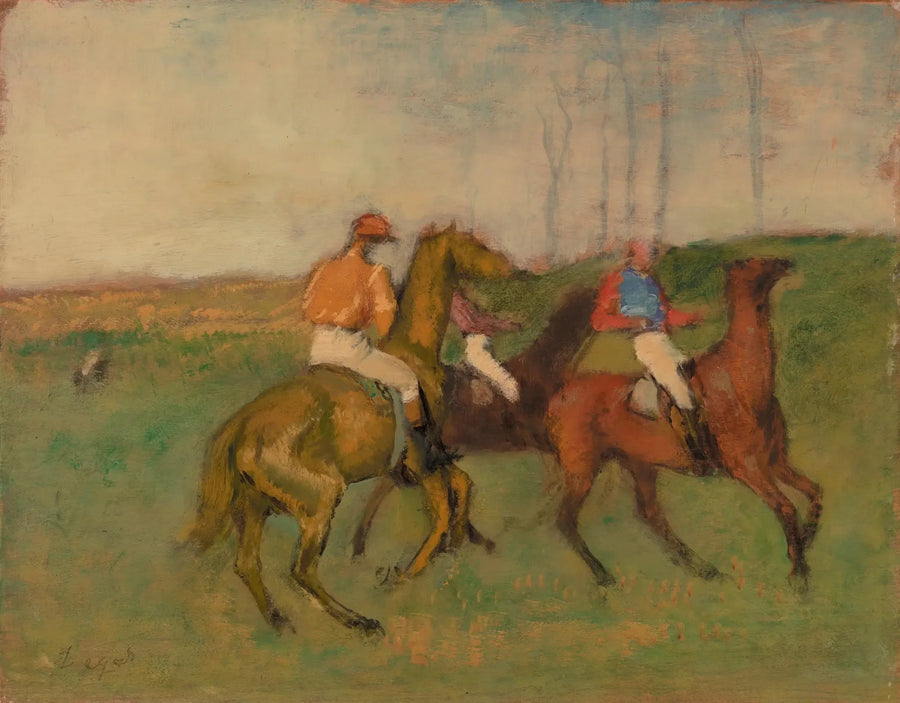 Jockeyer og væddeløbsheste - Edgar Degas