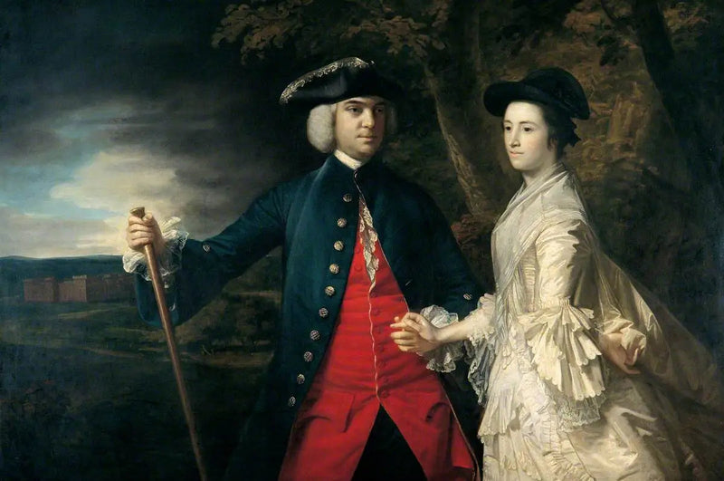 John, 2. greve af Egmont og hans anden kone Catherine - Joshua Reynolds