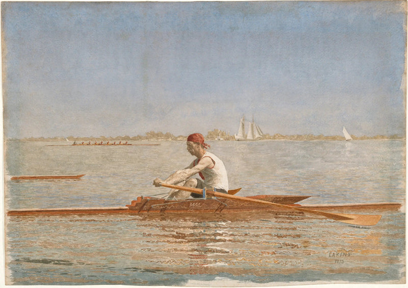 John Biglin i en robåd - Thomas Eakins