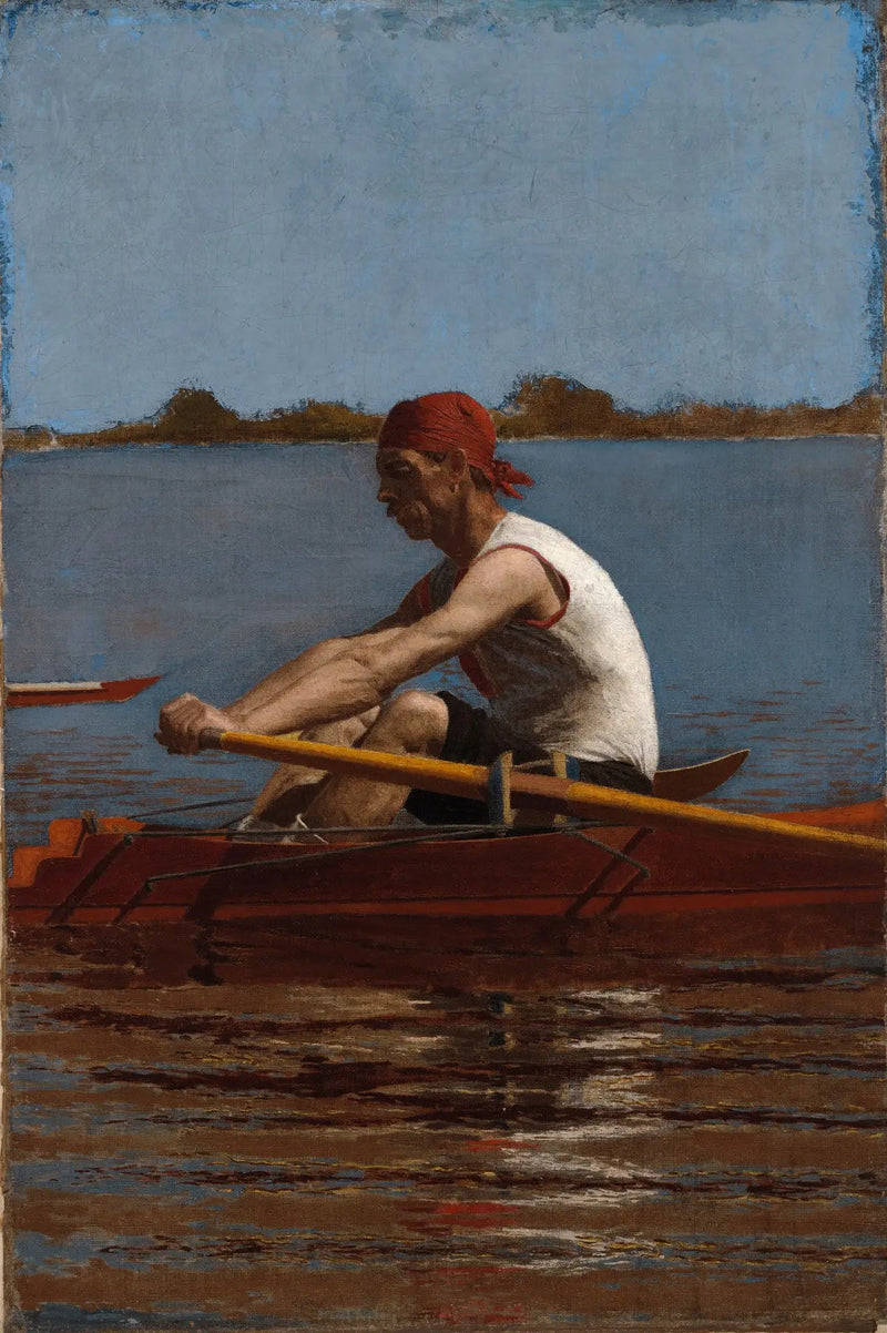 John Biglin i en robåd - Thomas Eakins