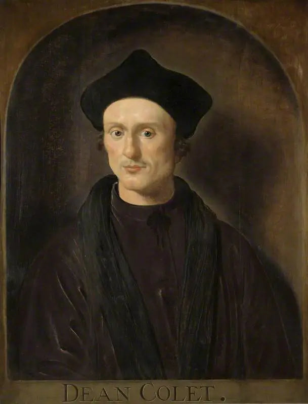 John Colet (1467–1519), dekan for St Paul's (1504/1505–1519), grundlægger af St Paul's School - Hans Holbein den Yngre