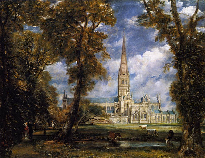 La cathédrale de Salisbury vue des jardins de l’évêque - John Constable