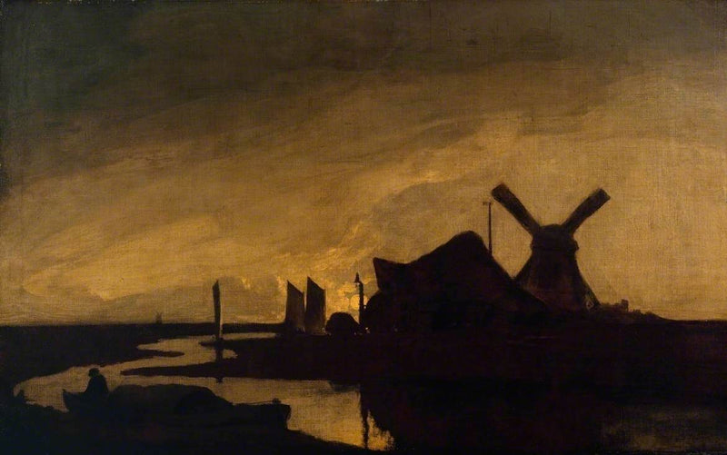 Lever de lune sur la Yare - John Crome