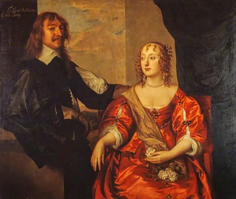 John Hamilton, 1. baron Belhaven, døde i 1679. Royalist (med sin kone, Margaret Hamilton) - Antoine van Dyck