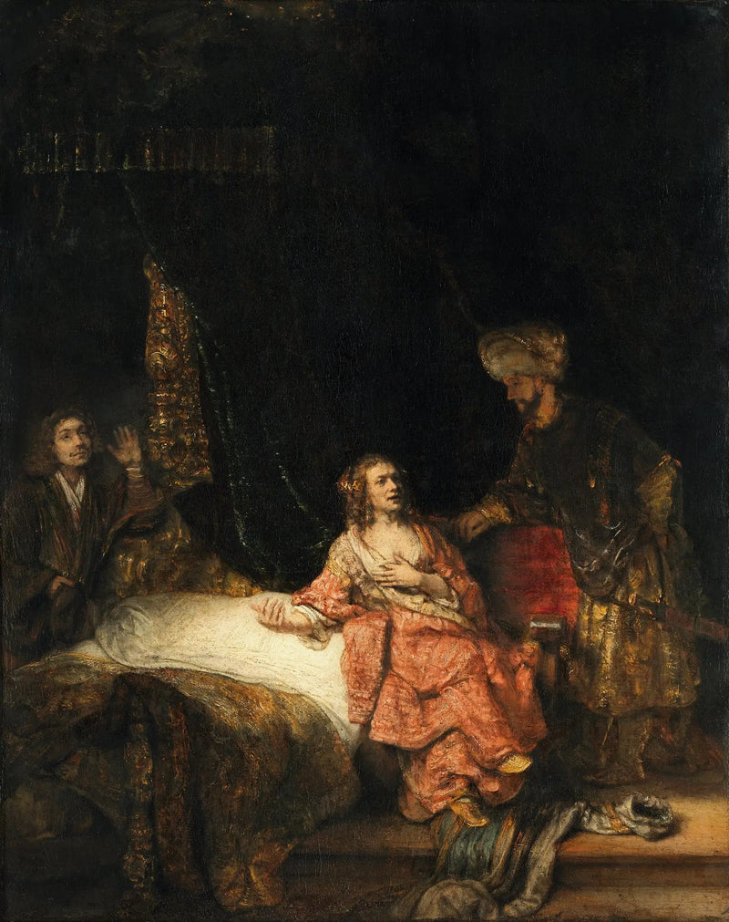 Joseph anklaget af Potifars kone - Rembrandt