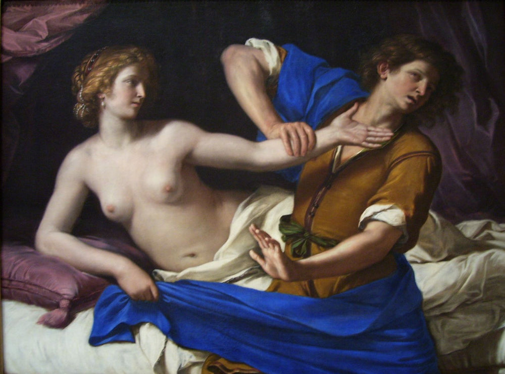 Joseph et la femme de Potiphar - Guercino image 1 copie peinte à la main à l’huile