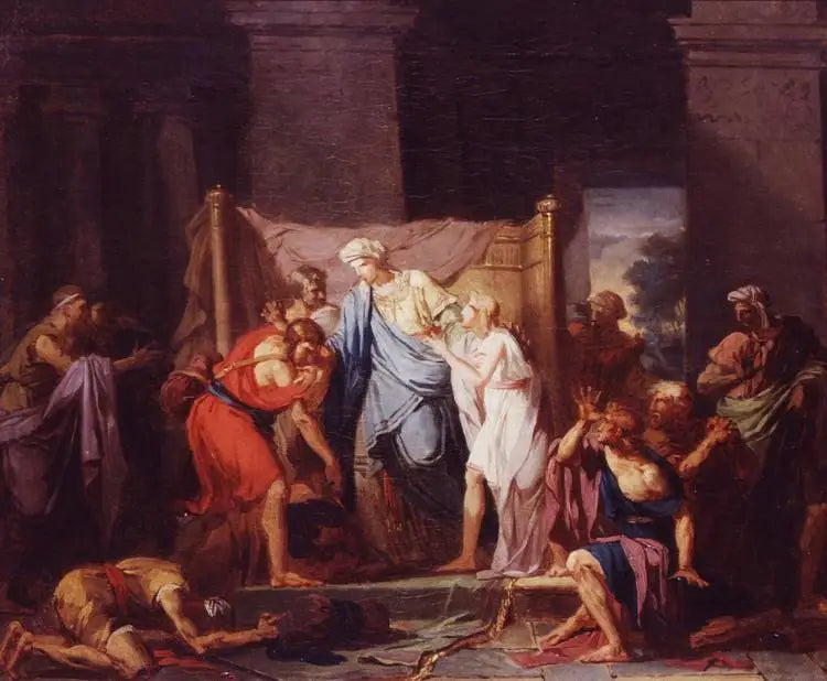 Joseph anerkendt af sine brødre - Charles Meynier
