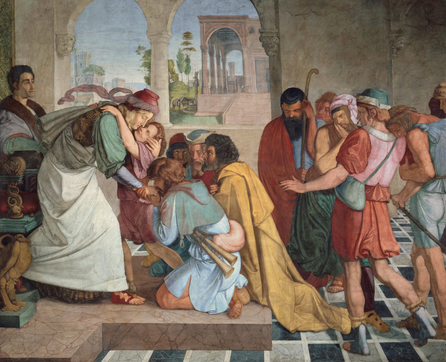 Joseph anerkendt af sine brødre - Peter von Cornelius