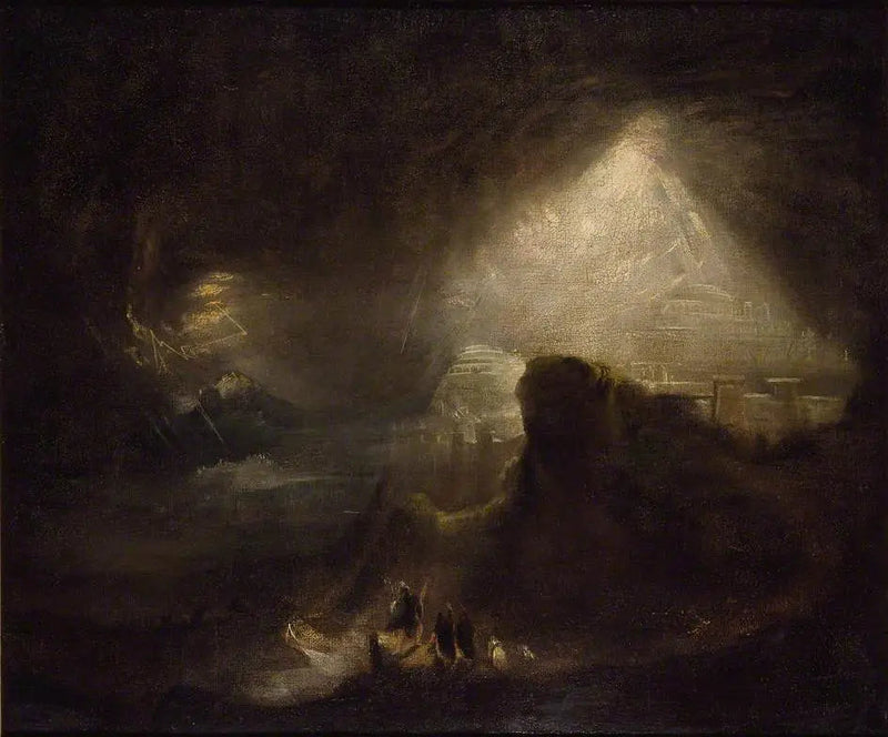 Josué befaler solen at stoppe - John Martin