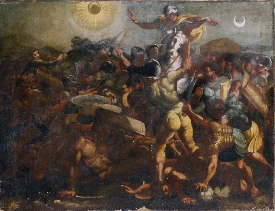 Josué befaler solen og månen at stoppe - Raphael Sanzio