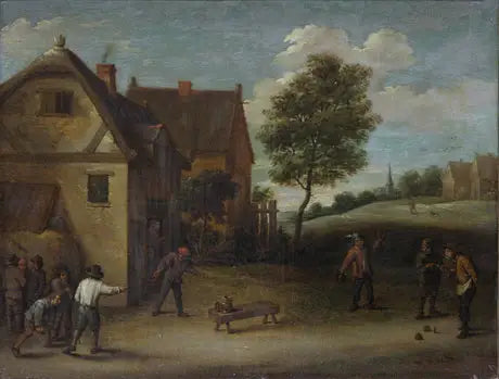 Spille kegler - David Teniers den Yngre