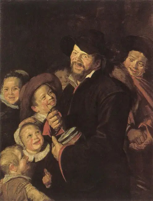 Rommelpot-spiller med seks børn - Frans Hals