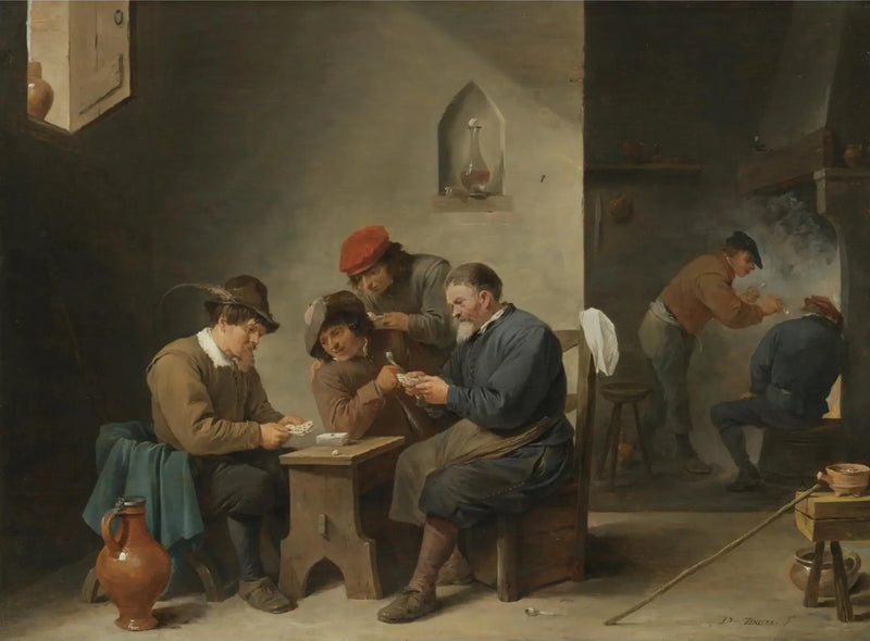 Kortspillere - David Teniers den Yngre