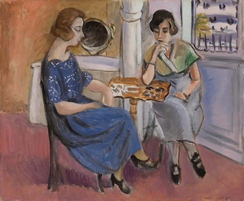 Dominospillere (De kvindelige dominospillere) - Henri Matisse