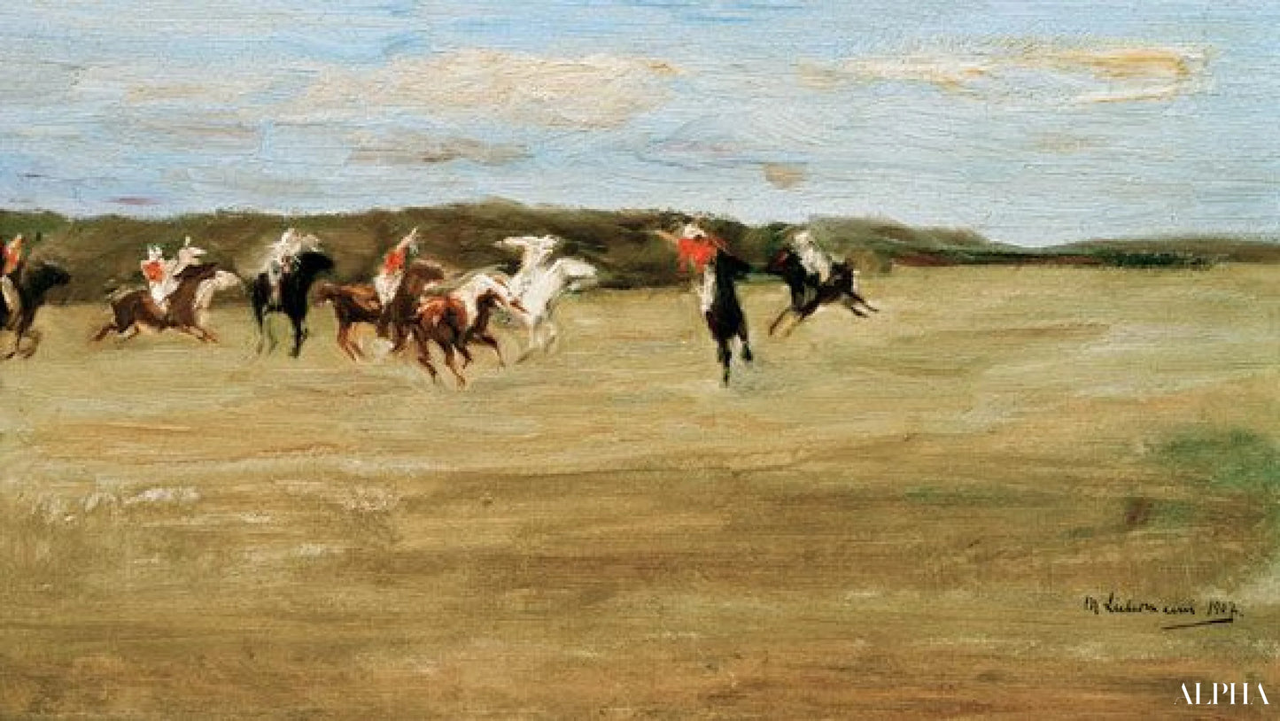 Polo spillere - Max Liebermann - Reproduktioner af malerier og højkvalitets malerier