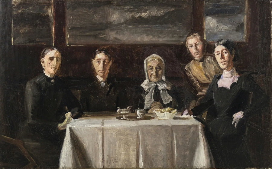 Juledag 1900. Kompositionsskitse uden mænd. - Michael Peter Ancher
