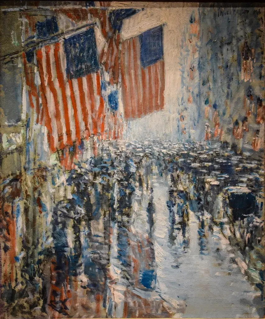 Regnvejrsdag, Fifth Avenue - Childe Hassam