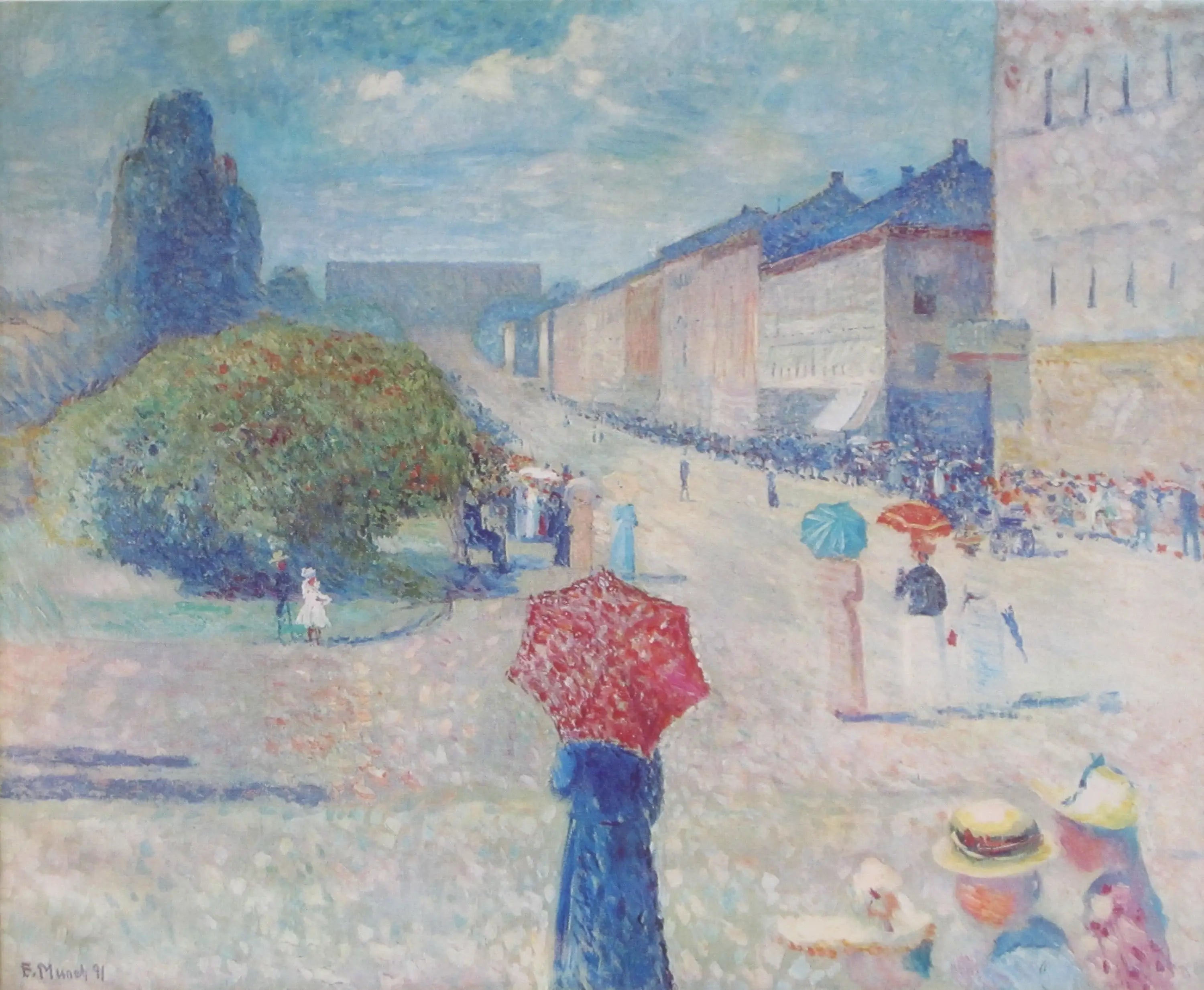 Jour printanier sur Karl Johan - Edvard Munch image 1 tableau peint à l’huile sur toile