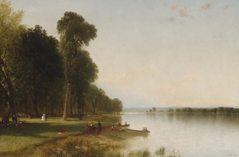 Sommerdag ved Conesus-søen - John Frederick Kensett